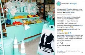 Tiffany Blue fruit stand